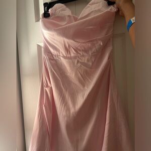 Pink mini dress